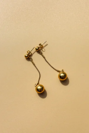 Golden Pearl Earrings