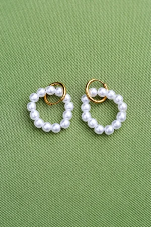 Faux Pearl Earrings